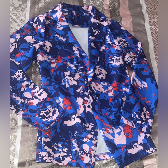 Women Floral Two Piece Blazer Set - Picture 1 of 8